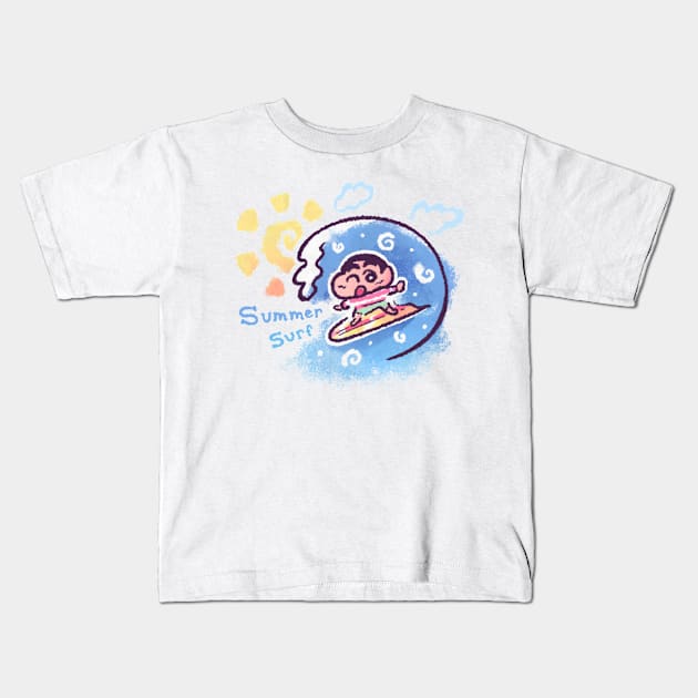 Summer Surf Kids T-Shirt by Minilla